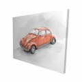 Begin Home Decor 16 x 20 in. Vintage Red Beetle-Print on Canvas 2080-1620-TR53